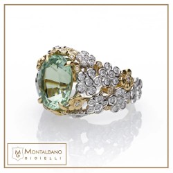 Anello traforo piccolo con tormalina